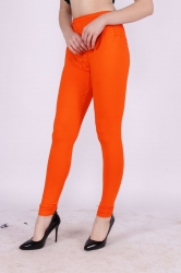 Orange Color Churidar Leggings